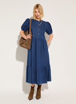 Clementina Denim Midi Dress from Baukjen