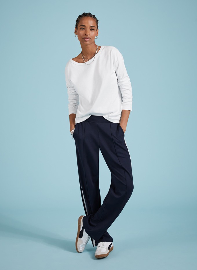 Petite Tippi Side Stripe Trousers from Baukjen