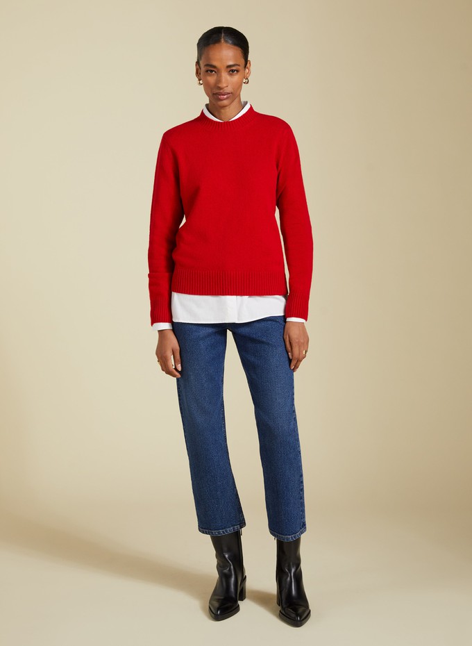 Zucca Wool Blend Crew Neck Jumper from Baukjen