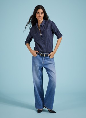 Hattie Organic Denim Shirt from Baukjen