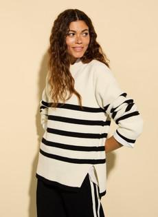 Fleur Striped Wool Blend Jumper via Baukjen