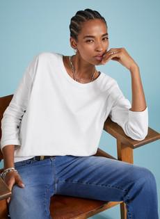 Montrose Organic Cotton Relaxed Top via Baukjen