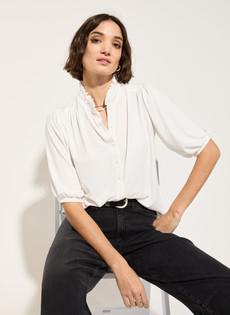 Janey Short Sleeve Blouse via Baukjen