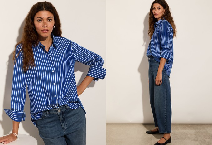 Rishma Organic Cotton Stripe Shirt from Baukjen