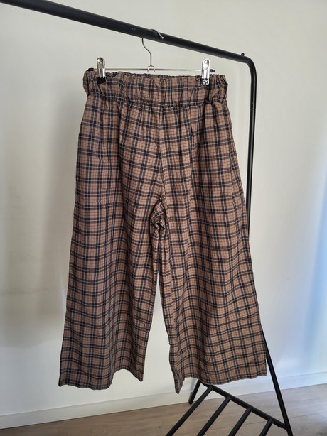 Adrienne-Mel Trousers in Plaid Size S from Beaumont Organic