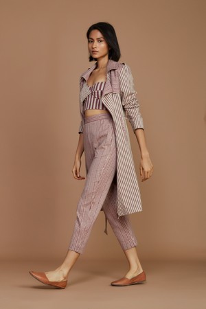 Megan Trench Coat Mauve from Bhoomi