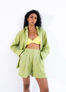 Andi Shorts - Green via Bhoomi