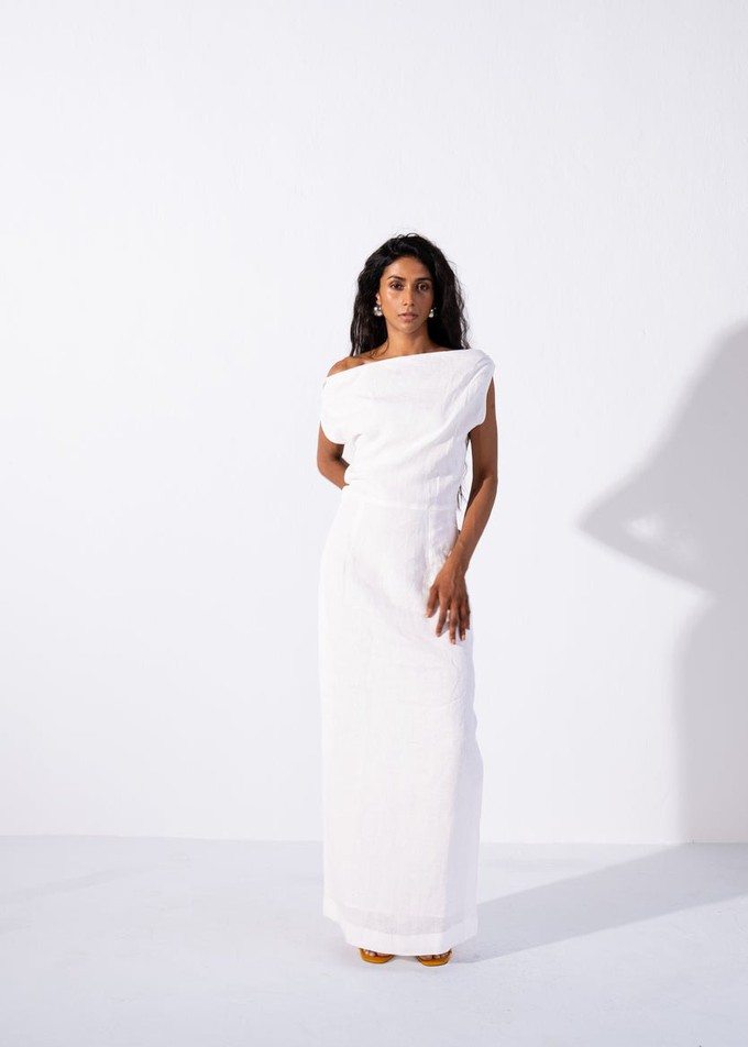 Sabine Dress White from Bhoomi