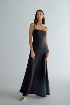 Roma Dress Black via Bhoomi