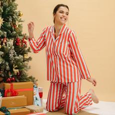 Candy Cane Pyjama Set via Bhoomi