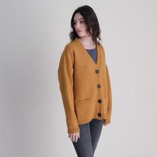 Kora Oversized Wool Cardigan via BIBICO