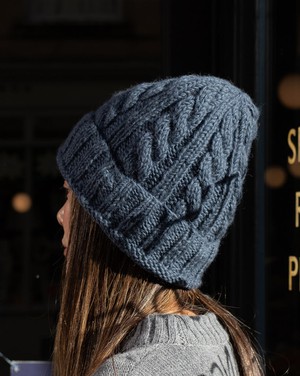 Iris Wool Cable Knit Beanie from BIBICO