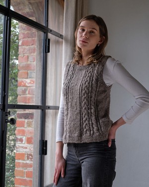 Amita Knitted Wool Vest from BIBICO