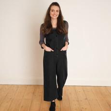 Evelyn Black Denim Jumpsuit via BIBICO