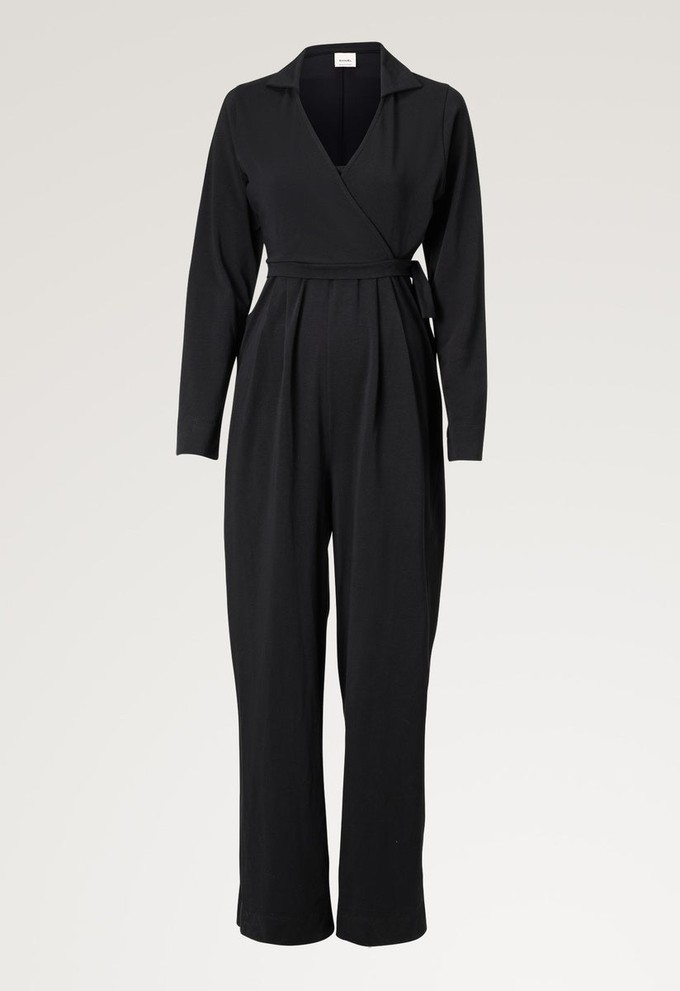 Maternity jumpsuit with collar - Black from Boob Design