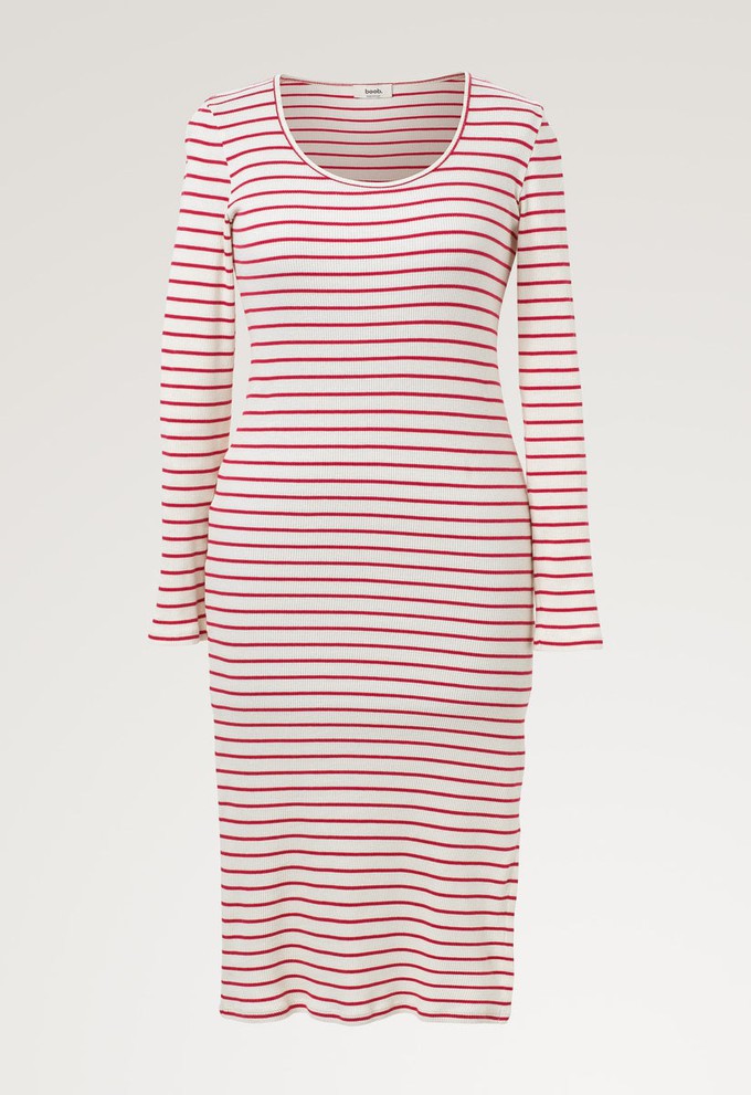 Ribbed maternity dress - Striped from Boob Design