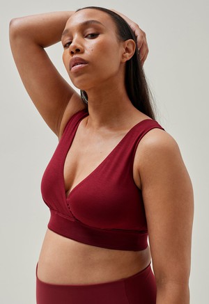 Soft nursing bra 34D - 48DDD-E - Dark red from Boob Design