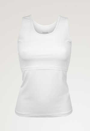 Essential nursing tank top - White from Boob Design