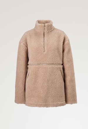 Pile fleece sweater - Beige from Boob Design