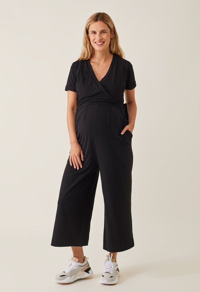 Maternity jumpsuit with nursing access - Black from Boob Design