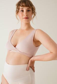 Soft nursing bra - Soft Pink via Boob Design