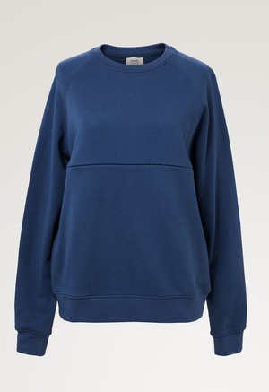 Nursing sweatshirt - Indigo Blue from Boob Design