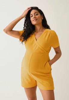 Terrycloth maternity playsuit - Sunflower via Boob Design