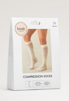 Essential compression socks - Off white via Boob Design