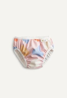 Swim Diaper with side buttons - Pink Shapes via Boob Design