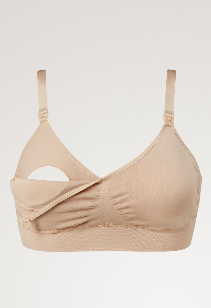 Seamless nursing bra with pads - Beige from Boob Design