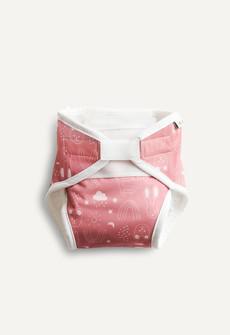 Cloth Diaper - All in One - Rusty Pink Teddy via Boob Design