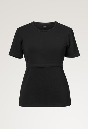 Essential nursing top short sleeve - Black from Boob Design