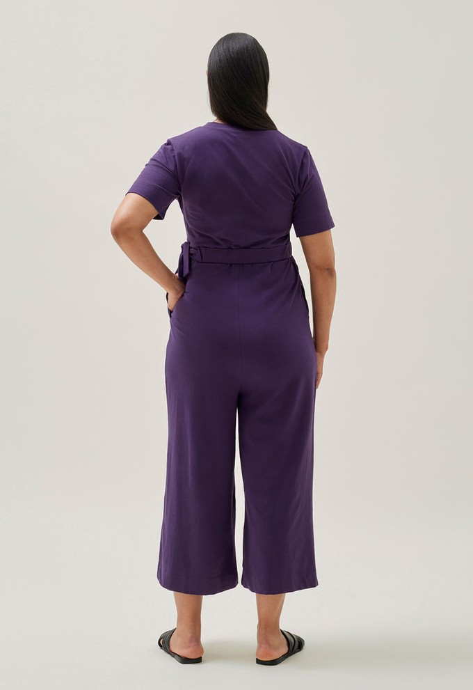 Maternity jumpsuit with nursing access - Purple from Boob Design