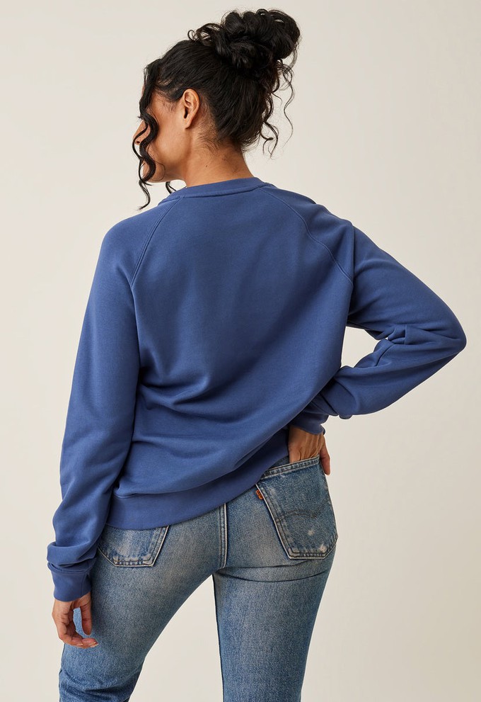 Nursing sweatshirt - Indigo Blue from Boob Design