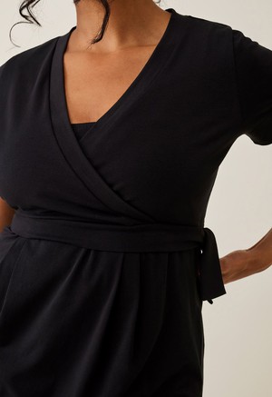 Maternity jumpsuit with nursing access - Black from Boob Design