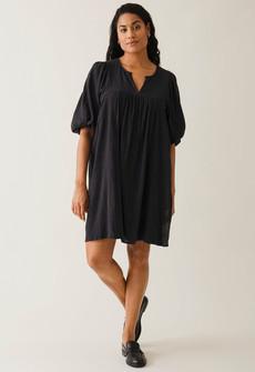 Boho maternity mini dress - Black via Boob Design