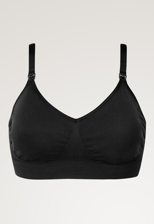 Seamless nursing bra with pads - Black from Boob Design