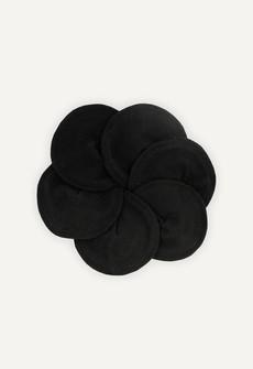 Nursing pads in organic cotton - Black via Boob Design