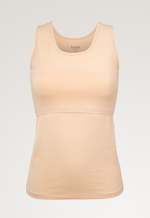 Essential nursing tank top - Beige from Boob Design