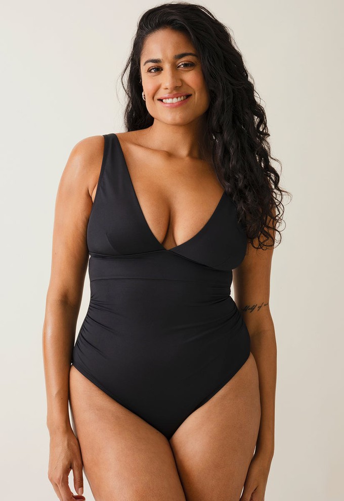 Plunge maternity swimsuit - Black from Boob Design