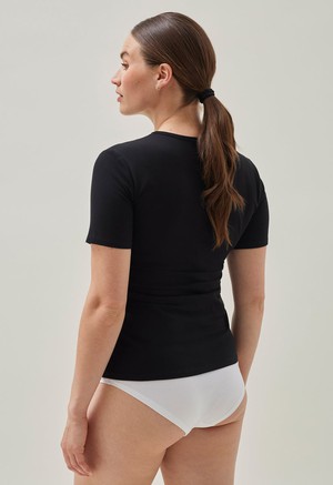 Essential nursing top short sleeve - Black from Boob Design