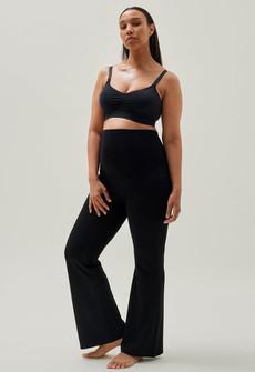 Flared maternity pants - Black via Boob Design