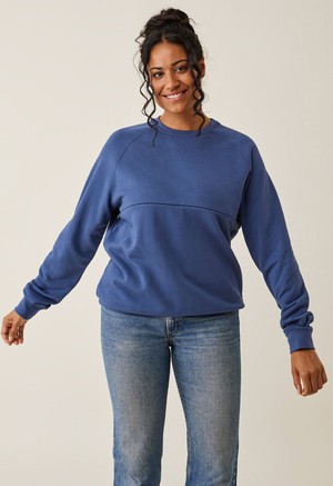 Nursing sweatshirt - Indigo Blue from Boob Design