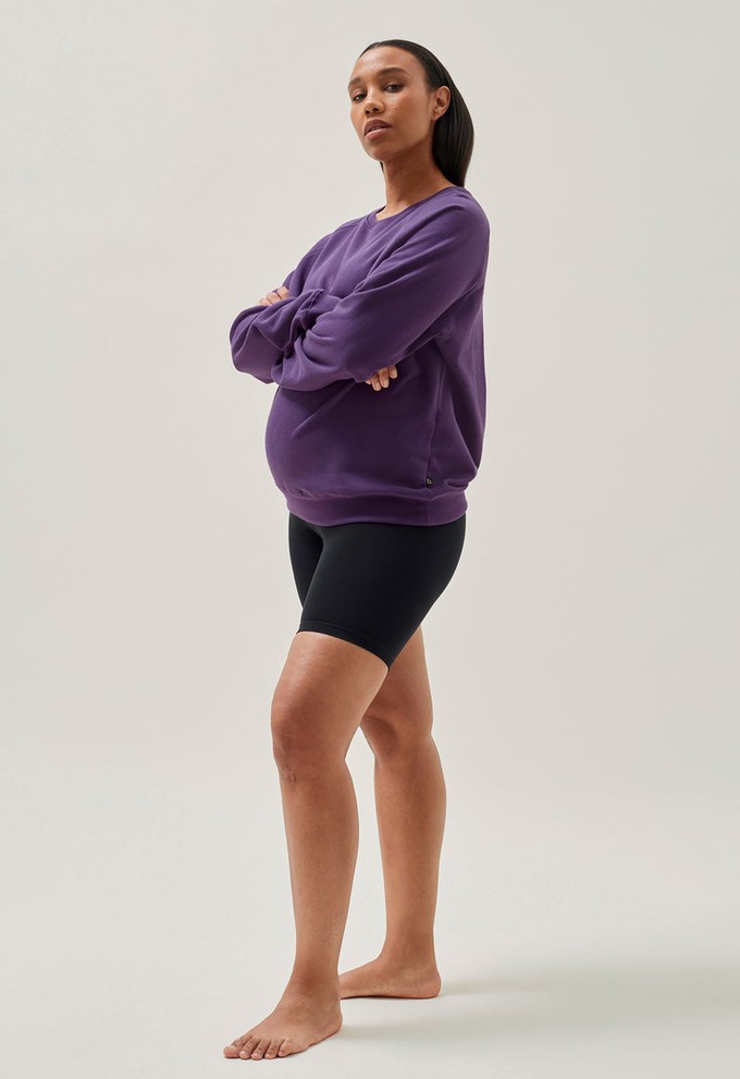 Thermal nursing sweatshirt - Midnight plum from Boob Design