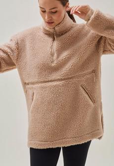 Pile fleece sweater - Beige via Boob Design