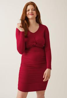 Bodycon maternity dress - Red via Boob Design