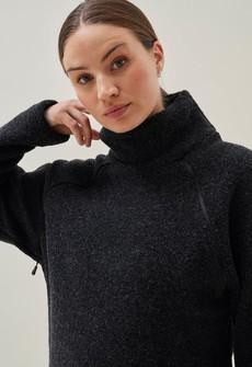 Wool pile sweater - Black via Boob Design