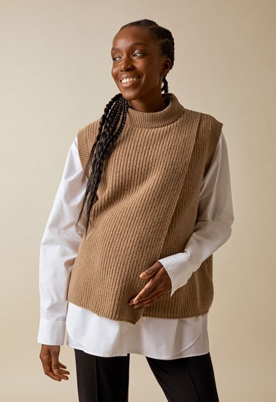 Project Cece  Wool vest with nursing access