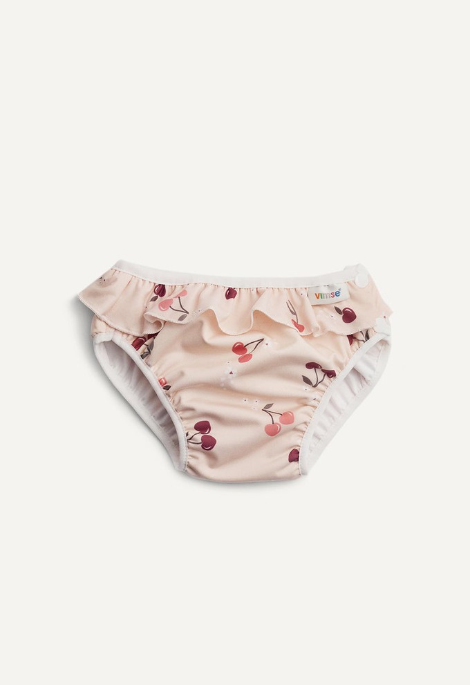 Swim Diaper with side buttons - Cherry frill from Boob Design