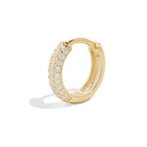 THE AURORA HOOP M - solid gold from Bound Studios